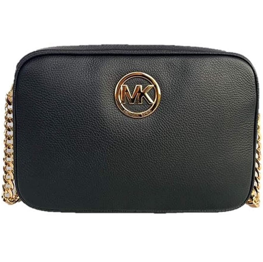 NEW Never used Michael Kors Black Leather Fulton Crossbody bag
